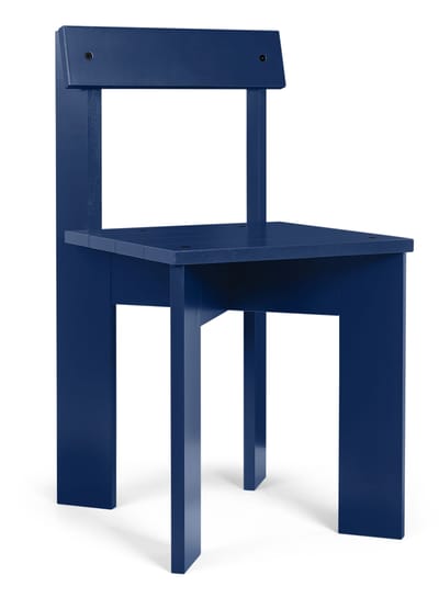 Ferm Living Ark Eetkamerstoel - beuken/blauw