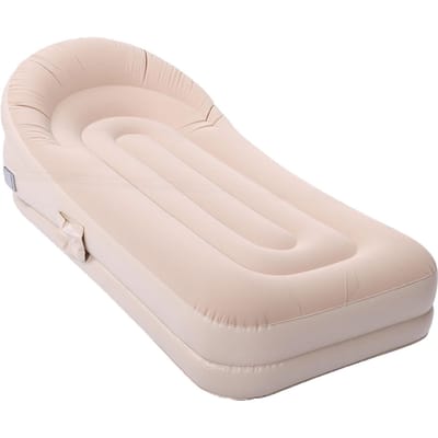 Transat Gonflable 200x90x60cm Gonflage Automatique Canapé Gonflable d'Extérieur Canapé à Air Portable pour Maison Camping white