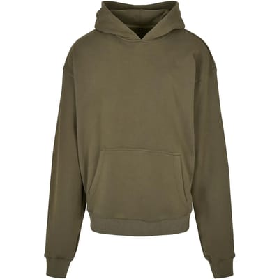 Build Your Brand - Ultra Heavy Cotton Box Hoodie - Olive maat S