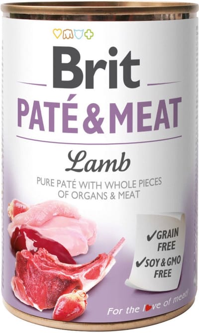 Brit Blik Paté & Meat 400 g - Hondenvoer - 6 x Lam