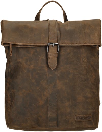 Enrico Benetti Genua Leren Rugzak - 10 Liter - Bruin