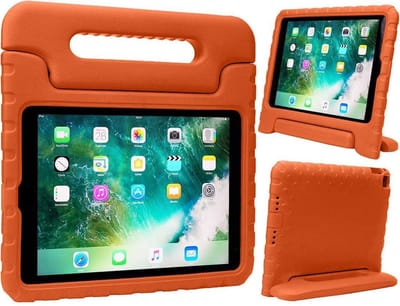 iPad 2018/Pro 9.7/2017/Air 2/Air 1 Kinder Tablet Hoes hoesje - CaseBoutique -  Oranje - EVA-foam