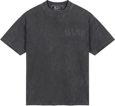 Malelions heavyweight applique t-shirt in de kleur grijs.