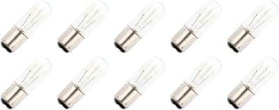 Signaallamp Ba15d 130V 15W - 115 mAh - 10 stuks - T16 Gloeilamp Ø16mm - 54mm - 2500K - Dimbaar
