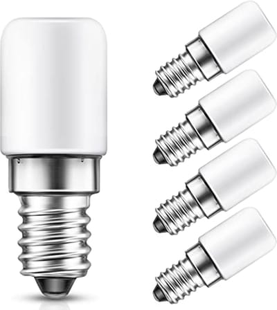 E14 LED Koellamp 1,5 W - Vervangt 15 W Halogeenlamp - Koud Wit 6000K - 135 Lumen - Niet Dimbaar - 4 Stuks