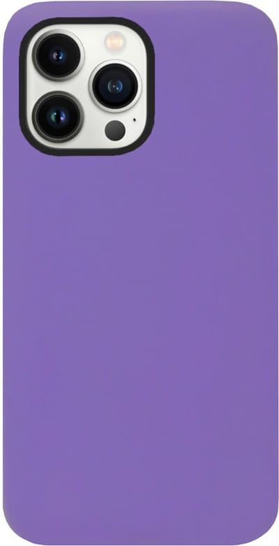ADEL Siliconen Back Cover Softcase Hoesje Geschikt voor iPhone 14 Pro - Paars