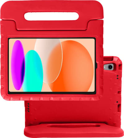 Hoes - Geschikt voor Apple iPad A16/A18 (2022/2025/2026) - 10.9 & 11 inch (10e, 11e & 12e generatie) - Kinderhoes Shockproof Bumper - Kidsproof Case - Tablet Hoesje - Kinder Hoes Cover - Rood