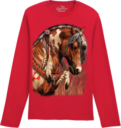 Paard War Pony The Coloured House Longsleeve T-shirt XXL