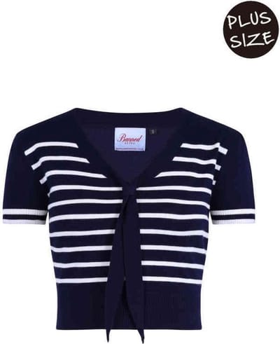 Dancing Days - SAILOR STRIPE Top - 3XL - Blauw