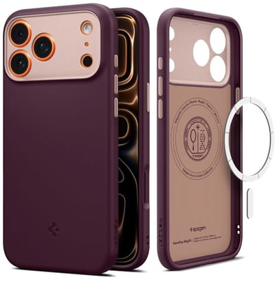 Spigen Nano Pop MagFit Hoesje Geschikt voor Apple iPhone 17 Pro - Back Cover Compatibel met MagSafe - Rood