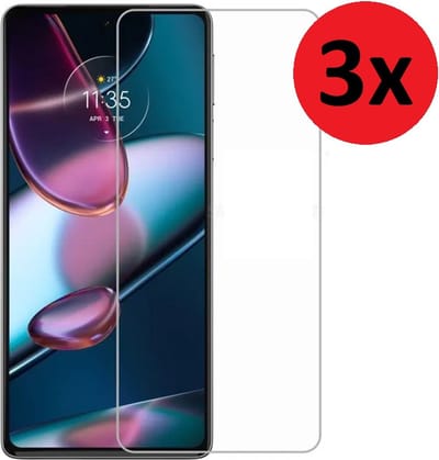 MoDo screenprotector Geschikt voor Motorola Moto G62 - Glas - 3 stuks