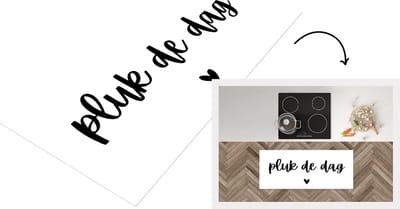 Keukenloper - Loper keuken - Spreuken - Pluk de dag - Quotes - Carpe diem - 120x50 cm - Keukenloper vinyl