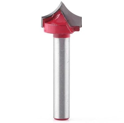 V-groeffrees voor houtsnijden en graveerwerk - 90° 6 mm - Schacht 8-32 mm