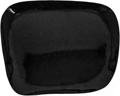 HomeBound by KY | Metalen tray organisch zwart | 33x26x2cm | tray metaal zwart organisch