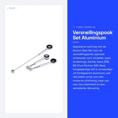 Dailygoods- Schakelstang Aluminium Legering - Versnellingsset - Compatibel met Berlingo/Xantia/Xsara/306/405/Partner - Hoogwaardige Kwaliteit - Duurzaam Ontwerp - Schakelmechanisme