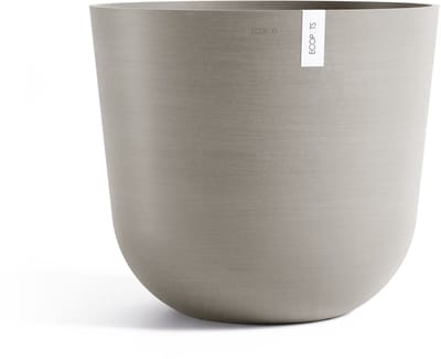 Ecopots Oslo 65 - Taupe - Ø65 x H56,6 cm - Ronde taupe bloempot