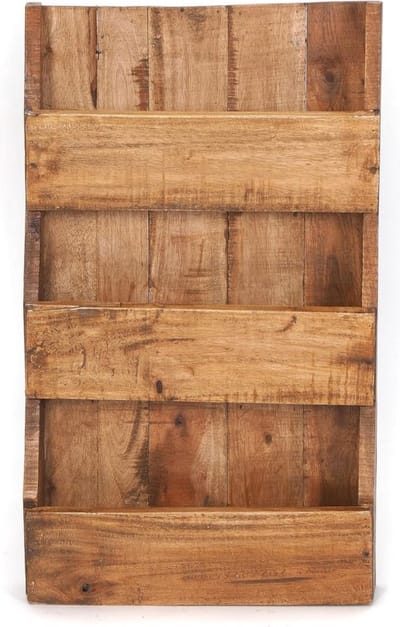 Thuys – Opbergsysteem – Lp Houder – Lp Koffer – Met Drie Opbergvakken – 38cm x 11cm x 60cm – Hout
