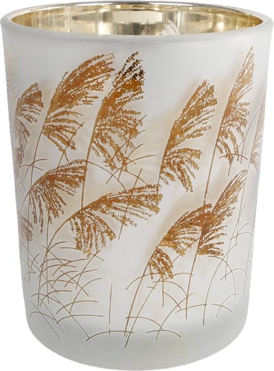 Set van 2 Theelichthouders Straw S 7,5 x 7,5 x 8 en 10 x 10 x 12.5 cm