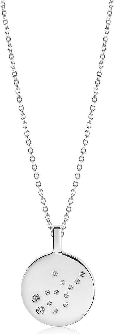 Sif Jakobs Jewellery Dames-Ketting 925 Zilver gerhodineerd Zirkonia One Size Maagd 87604438