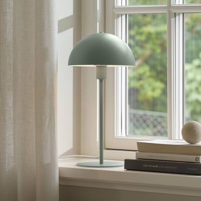 Nordlux Tafellamp Ellen 20, stofgroen, metaal, fitting E14