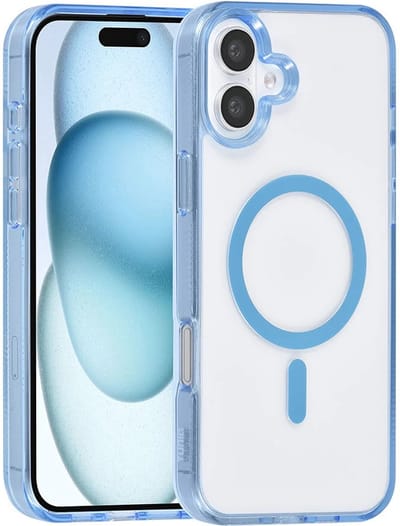 Back cover case - Magsafe silicone Hoesje Geschikt voor: iPhone 16 - Blauw