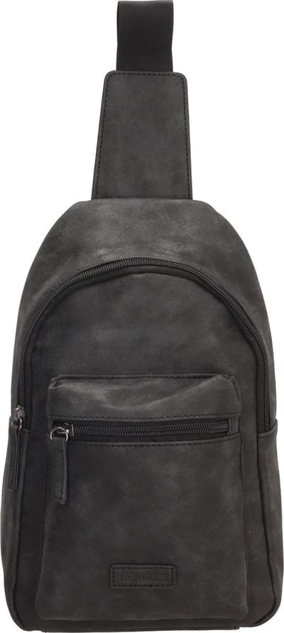 Beagles Arjonilla Crossbody Schoudertas - 2 manieren te dragen - Buik en Rug - Zwart