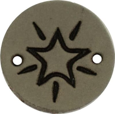 Durable Leren Label – Ster Opdruk – Duurzaam & Stijlvol (2 stuks)