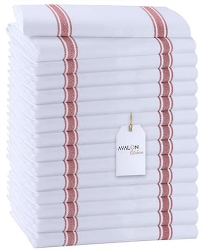 Keuken Set Vaatdoeken - 15 x 25 inch Super Waarde Pakket van 15 Theedoeken - 100% Ringgesponnen Katoen, Superzacht en Zeer Absorberend