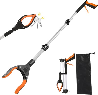 109 cm Vang- en Greeppliers met Magneetarm, Draaibare Kop, Aluminium Afvaltang