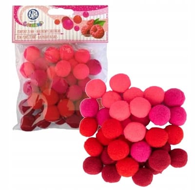 Kleurrijke Pompons 2cm - Roze Decoratie voor Knutselen