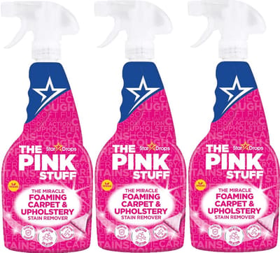 The Pink Stuff - Foaming Carpet & Upholstery Stain Remover 500 ml - 3 pack