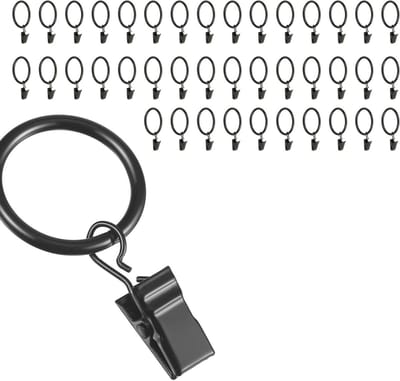 Multifunctionele Oogjes Gordijnen met Clips, 40 Stuks, 32mm Binnen Diameter, Geschikt voor Badkamer, Slaapkamer en Keuken
