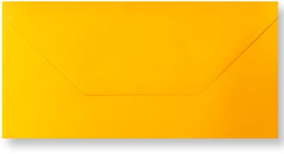 25 Luxe EA 5/6 Enveloppen - DIN Lang 11x22cm - DL Goud Geel - 110 Grams - 110x220mm - Puntklepsluiting