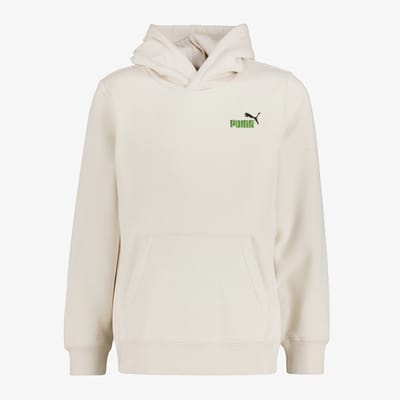 Puma ESS 2 Color Small No. 1 Logo kinder hoodie creme - Beige - Maat 152/158