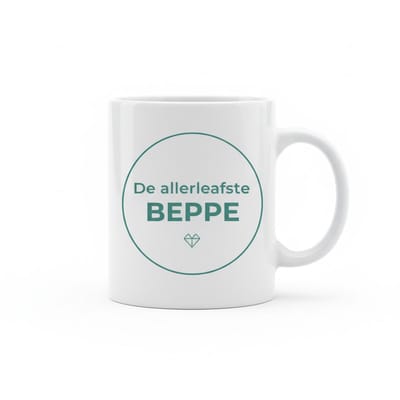 “De Allerliefste Beppe” Mok – Lief Cadeau voor Oma – 330 ml Keramische Koffiemok