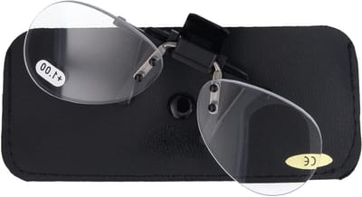 Opzetloep Bril - Vergrootglas Clip - Lezen en Knutselen - Draaibaar Flip-up - +2.0 Dioptrie - Transparant