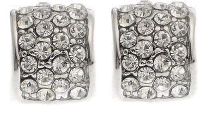 Behave - Oorstekers - Halve ring met strass - feestelijk accent - 0,9 cm