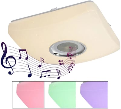 Globo - plafonniere - Ayleen - wit - kunststof - LED - 41349-18