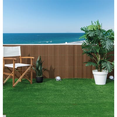 Intergard Tuinscherm tuinafscheiding kunststof PVC bruin 150x500cm