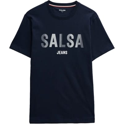 T-shirt met geborduurd logo Salsa Jeans