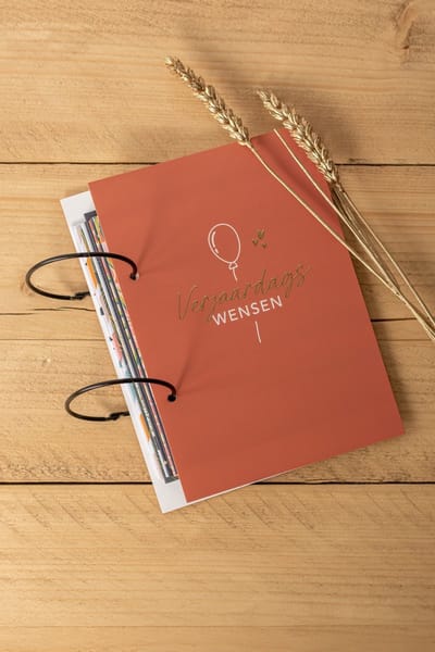 Great Memories by Goodz4All Bewaarbundel Wenskaarten – Verzamelbundel Kaarten Verjaardag Bewaren – Terra met Goudfolie