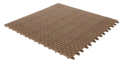 Kunststof Terrastegels - Drainage Tegels - Buiten Vloeren - Flexibel Zelfborgend - 55x55 cm - Beige
