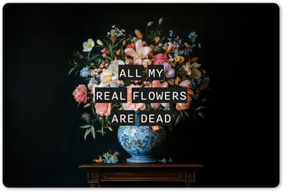 Placemats 45x30 cm - Placemat kunststof - 1 stuk - Bloemen - Art - Pastel - Quotes - Borden onderleggers - Decoratie voor op tafel - Keuken tafeldecoratie accessoires - Vinyl onderlegger - Tafelversiering