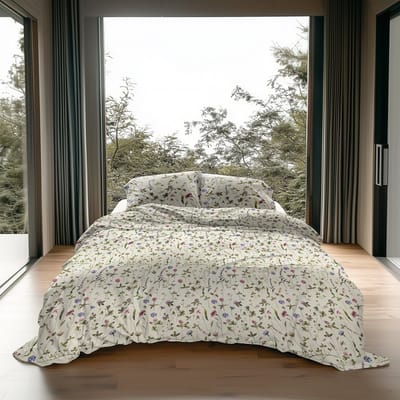 Heckettlane Dekbedovertrek Harper - Pistachio Green - 100% Katoen-Flanel - Dekbedovertrek 140x200-220 cm - Puketi