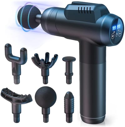 MIVRAY Massageapparaten - Massage Gun - Spiermassage - Instelbare Snelheid - Spierontspanning - Zwart