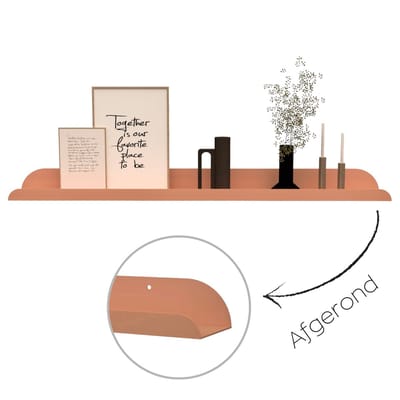 Hoya living - Fotolijstplank Lima - metaal - 80cm - Kleur Blush roze
