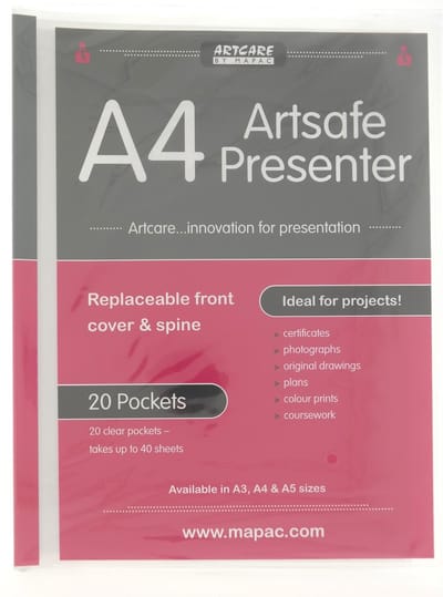 ArtCare Artsafe Presenter met 20 insteekhoezen A4