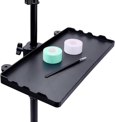Microfoonstandaard Plank - Microfoonhouder Tafel - Muziekapparatuur Organiseren - Robuuste ABS Constructie - 34 x 20 cm - Zwart