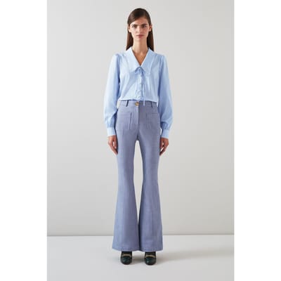 LK Bennett Tr Avery - Boot Cut Trous Light Blue Maat: 16 | Pantalons Outlet | Dames | Blauw