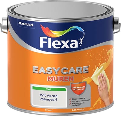 Flexa - Easycare Muren - Wit Aarde - Mengverf - 2,5 L